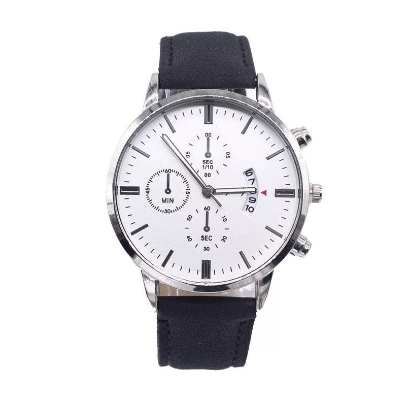 Relógio Masculino + Brinde Pulseira de Couro Floraza