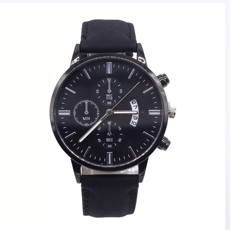 Relógio Masculino + Brinde Pulseira de Couro Floraza