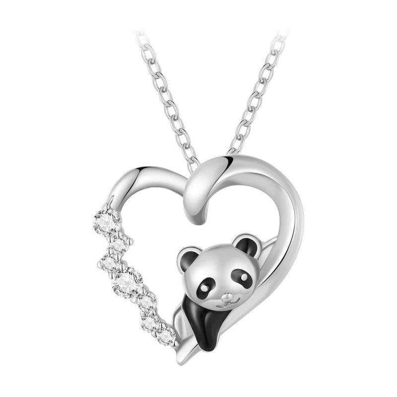Colar Feminino Panda Prata 925
