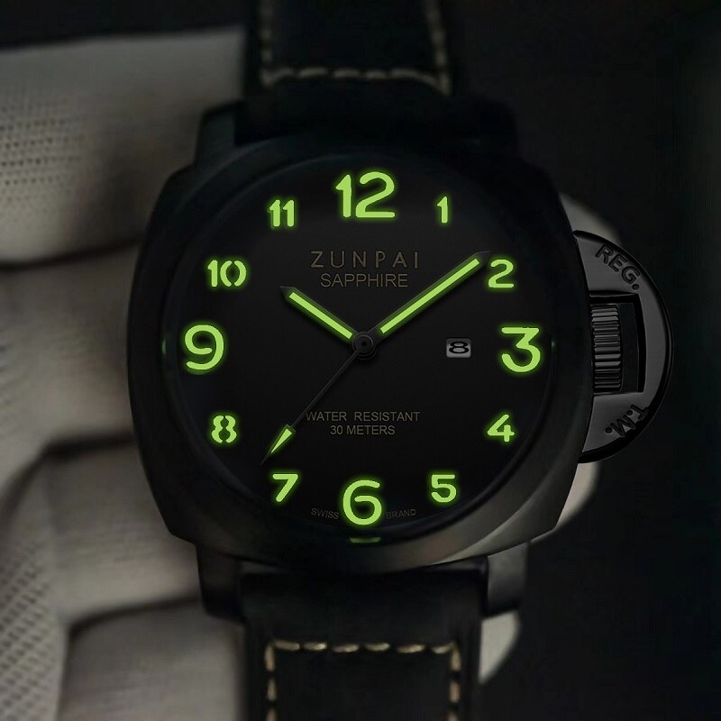 Relógio Masculino de Quartzo - Militar e Impermeável